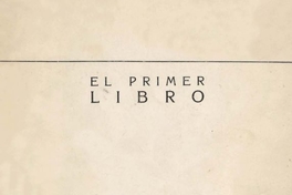 El primer libro