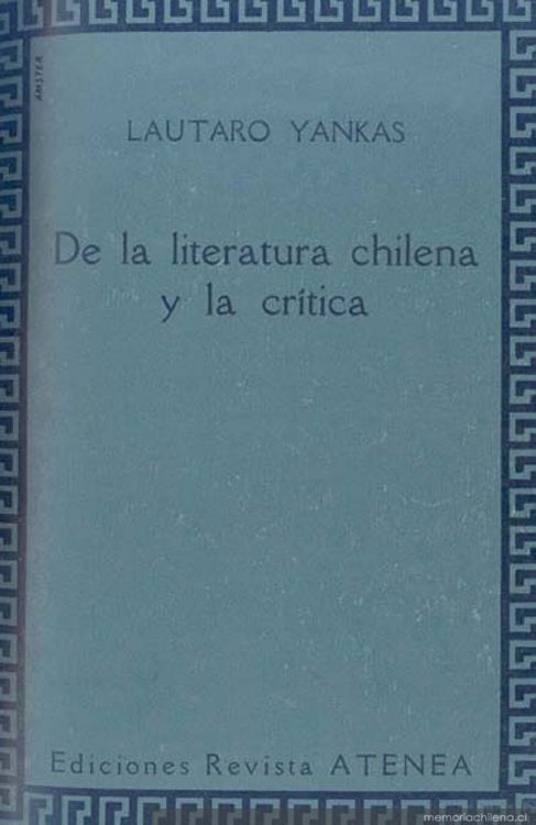 De la literatura chilena y la crítica