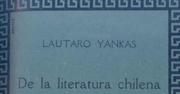 De la literatura chilena y la crítica