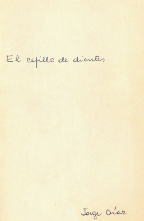 El cepillo de dientes : obra en un acto