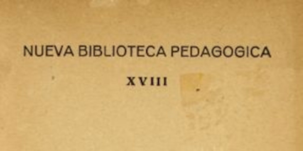 La educación nueva en Chile, (1928-1930)