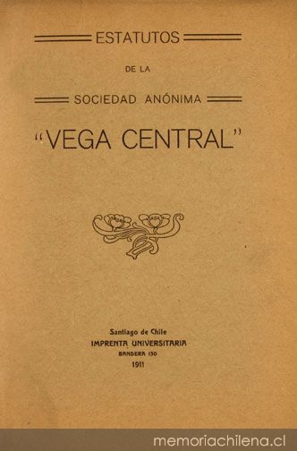 Estatutos de la Sociedad Anónima "Vega Central"