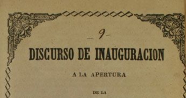 Discurso de inauguración a la apertura de la Sociedad promotora de agricultura : leído por el Director de la Quinta Normal i profesor de teoría agrícola.