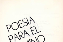 Poesía para el camino : antología