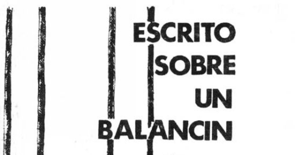 Escrito sobre un balancín