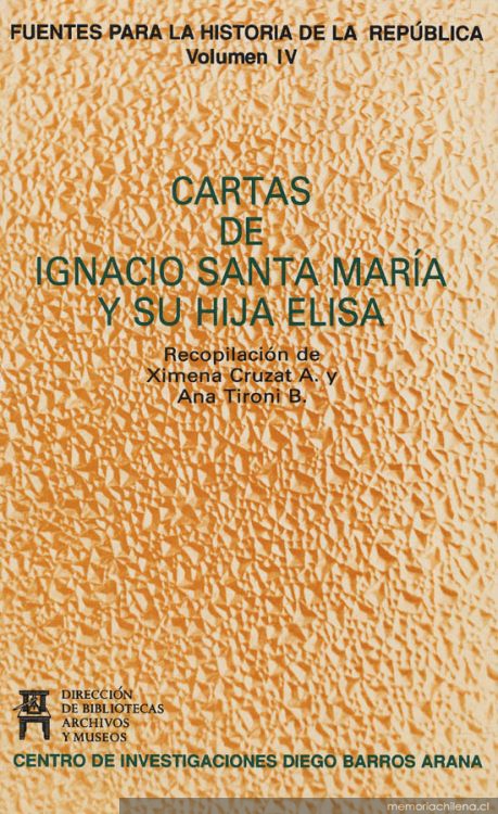 Cartas de Ignacio Santa María y su hija Elisa