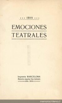 Emociones teatrales (1910) Emociones teatrales (1910)