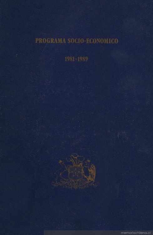 Programa socio-económico : 1981-1989
