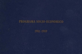 Programa socio-económico : 1981-1989