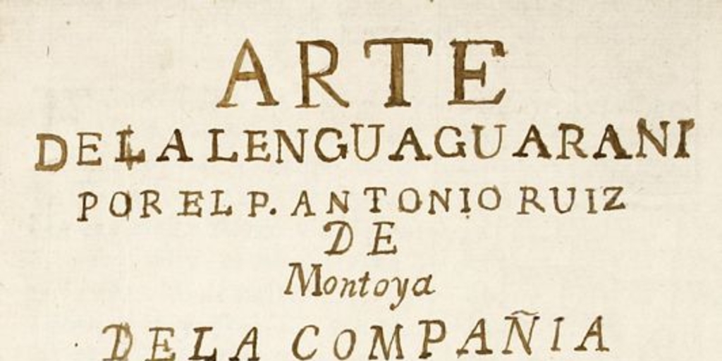 Arte de la lengua guaraní