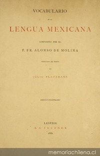 Vocabulario de la lengua mexicana