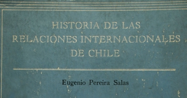 Los primeros contactos entre Chile y los Estados Unidos: 1778-1809