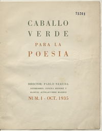 Caballo verde para la poesía (1935) Caballo verde para la poesía (1935)