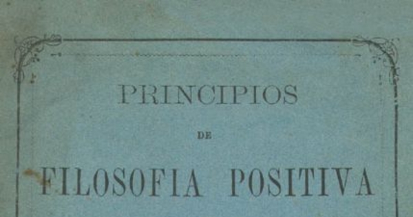 Principios de filosofía positiva