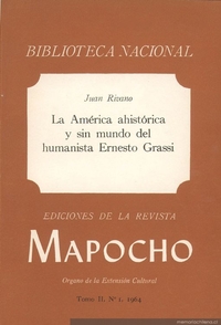 La América ahistórica [sic] y sin mundo del humanista Ernesto Grassi