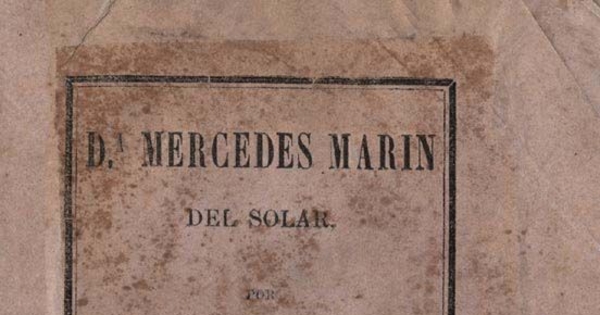 Da. Mercedes Marín del Solar