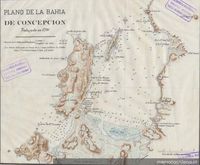 Plano de la Bahía de Concepción en 1790