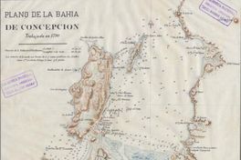 Plano de la Bahía de Concepción en 1790