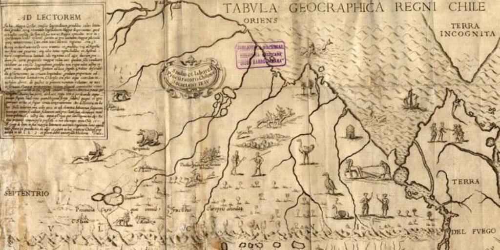 Tabula Geographica Regni Chile, siglo XVII