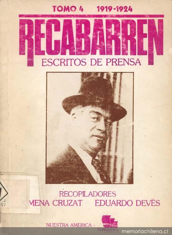 Recabarren : escritos de prensa : (1898-1924)