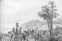 Pedro de Valdivia y su ejército hacia 1542