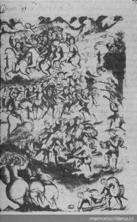 Batalla de Las Cangrejeras (1629), en donde cayó prisionero Francisco Núñez de Pineda y Bascuñán, el autor  del Cautiverio Feliz.