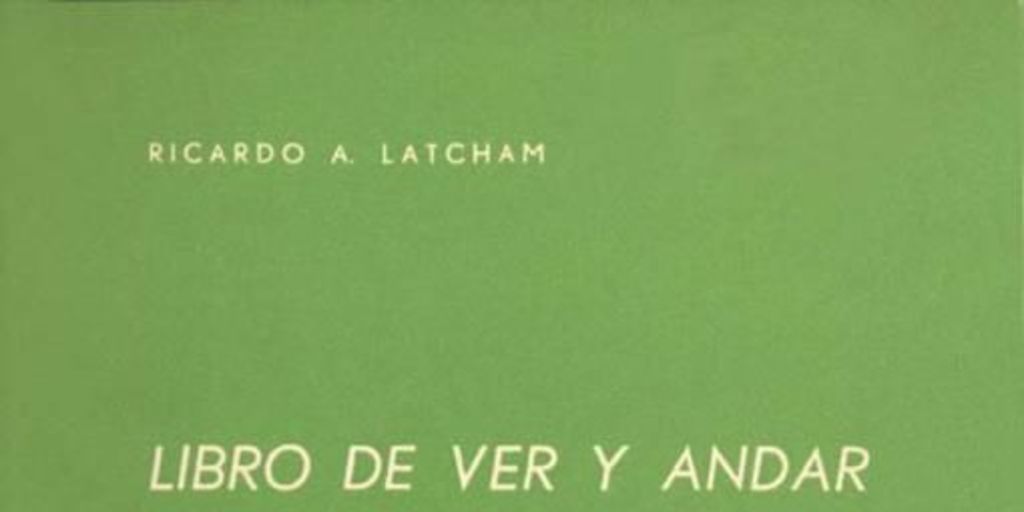 Libro de ver y andar