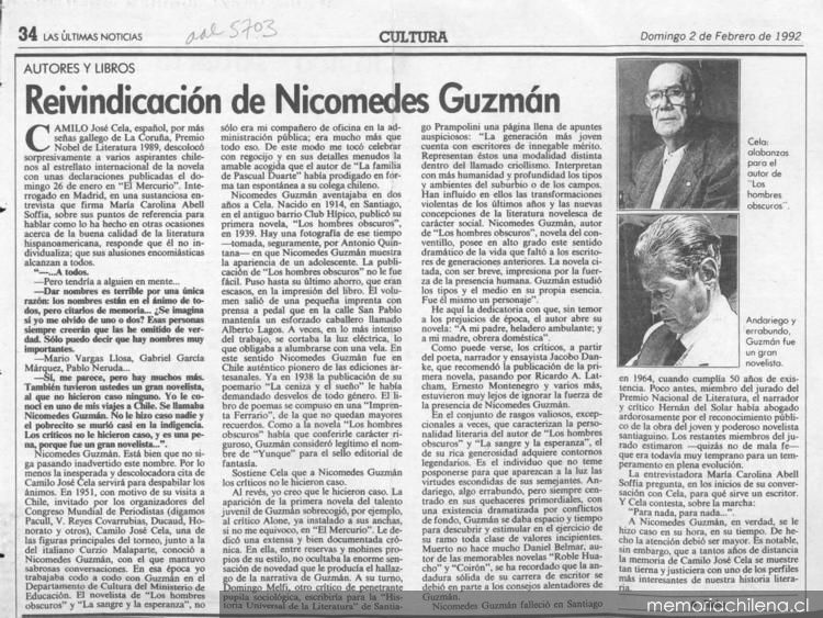 Reivindicación de Nicomedes Guzmán