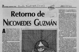 Retorno de Nicomedes Guzmán