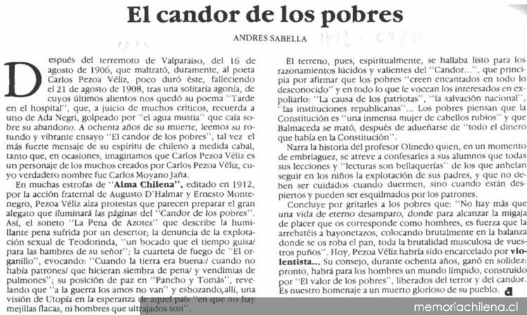 El candor de los pobres