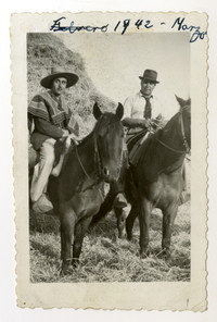 Óscar Castro junto a su tío Alejandro Vergara