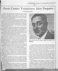 Óscar Castro: veinticinco años después