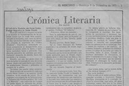 Crónica literaria