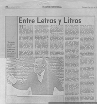 Entre letras y litros