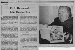 Perfil humano de Julio Barrenechea