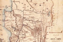 Plano de Arauco y Valdivia con la designación de la antigua i nueva línea de frontera contra los indios : 1870