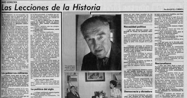 Las lecciones de la historia