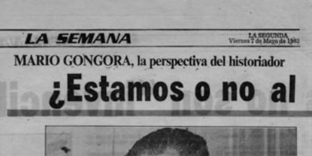 Mario Góngora la perspectiva del historiador ¿Estamos o no al borde de la 3a. guerra mundial?