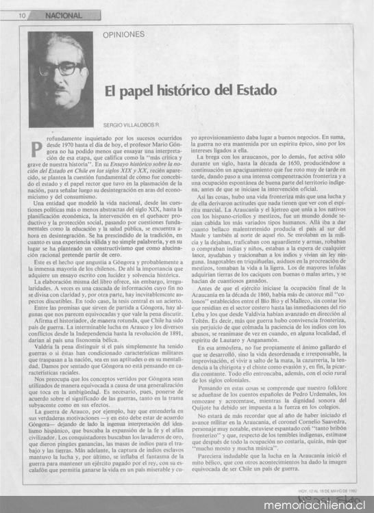 El papel histórico del Estado