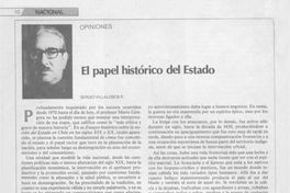 El papel histórico del Estado