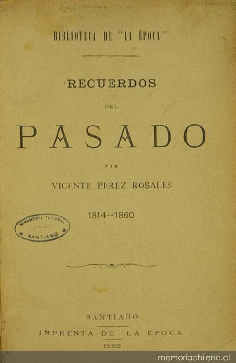 Portada de Recuerdos del pasado: 1814-1860