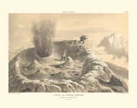 Visita al Volcán D´Antuco al momento de una erupción de gas (1 marzo 1839)