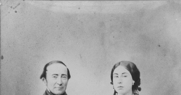 Ignacio Domeyko y su esposa, Enriqueta Sotomayor Guzmán
