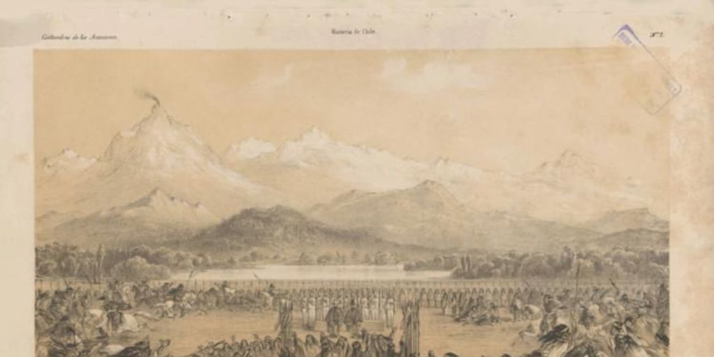 Entierro del cacique Cathiji en Guanegue, mayo 1835