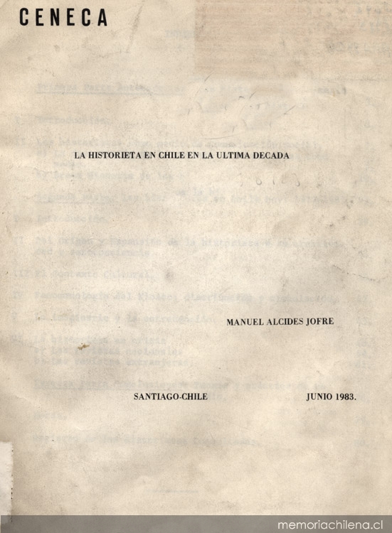 La historieta en Chile en la última década