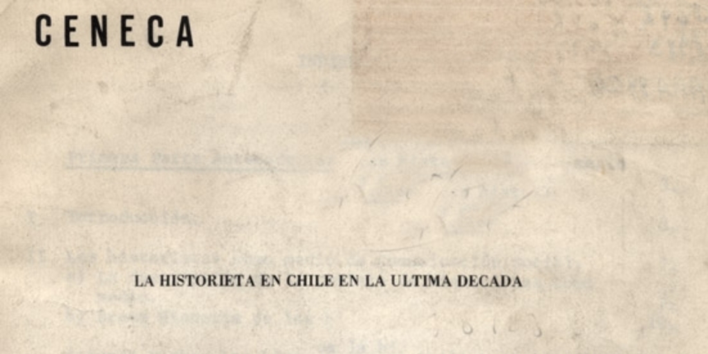 La historieta en Chile en la última década