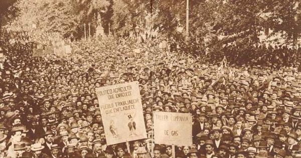 Huelga a favor del abaratamiento de los artículos de consumo, noviembre de 1918