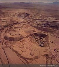 Vista aérea de Chuquicamata