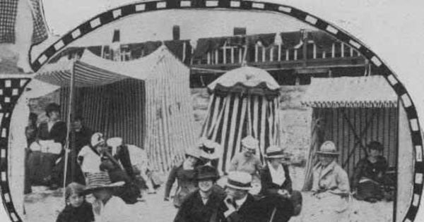 Moda de playa, hacia 1900