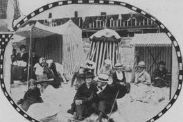 Moda de playa, hacia 1900